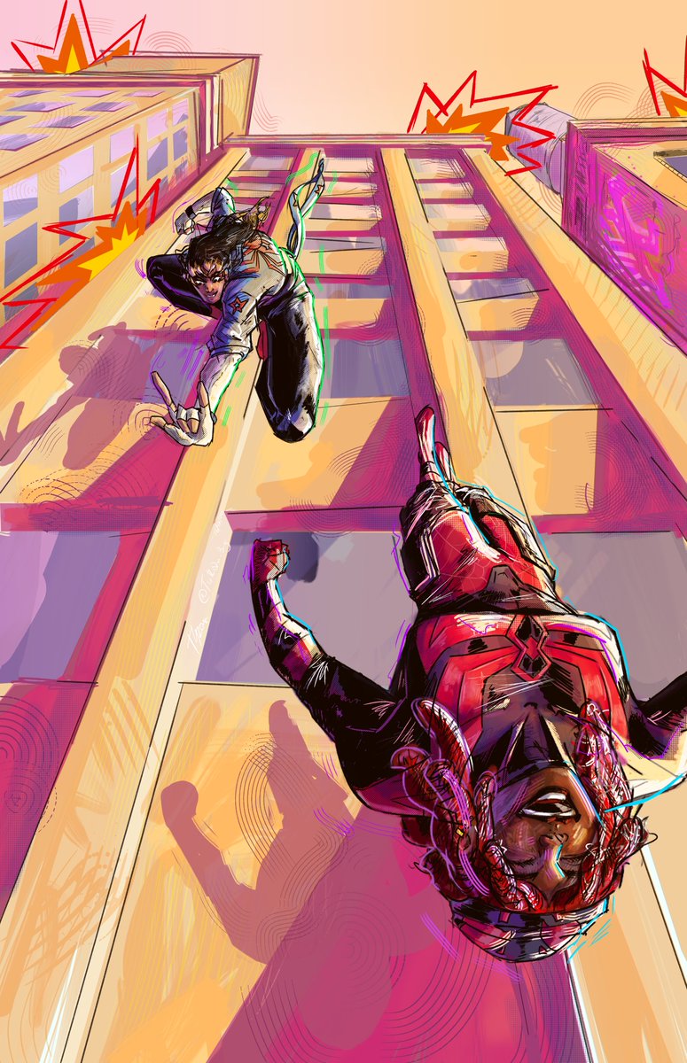 COMMISION
I'm grateful for the commission, client wanted their ocs to be in the style of the spider-verse movies
#SpiderVerse #fanart #artistsontwitter #artistsontwitter #Spidersona