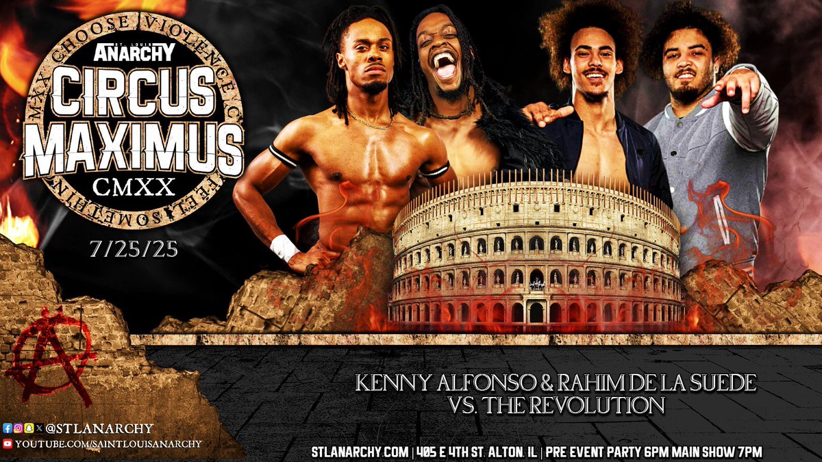 St. Louis Anarchy (@stlanarchy) on Twitter photo It’s time to show up and show OUT for <a href="/ParkerQuestPW/">quest parker</a> and <a href="/ANTHONYLOPESAWL/">ANTHONY LOPES</a> as they get their main card debut against two of the top stars the Midwest has ever produced <a href="/TheKennyAlfonso/">Kenny Alfonso</a> and <a href="/RahimSuede/">Suedelicious 💋</a>
Will the mutual respect Alfonso and Suede developed garner tag team dominance? It’s time to show up and show OUT for <a href="/ParkerQuestPW/">quest parker</a> and <a href="/ANTHONYLOPESAWL/">ANTHONY LOPES</a> as they get their main card debut against two of the top stars the Midwest has ever produced <a href="/TheKennyAlfonso/">Kenny Alfonso</a> and <a href="/RahimSuede/">Suedelicious 💋</a>
Will the mutual respect Alfonso and Suede developed garner tag team dominance?