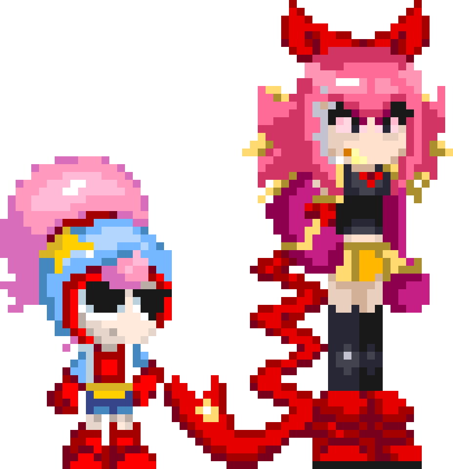 ACARDragon's tweet image. I like @KetiketNowa's Chonet and Melopsych so I made them into sprites