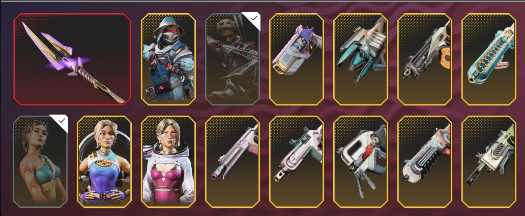 Psamatheh's tweet image. does anyone know which matching gun is loba&apos;s