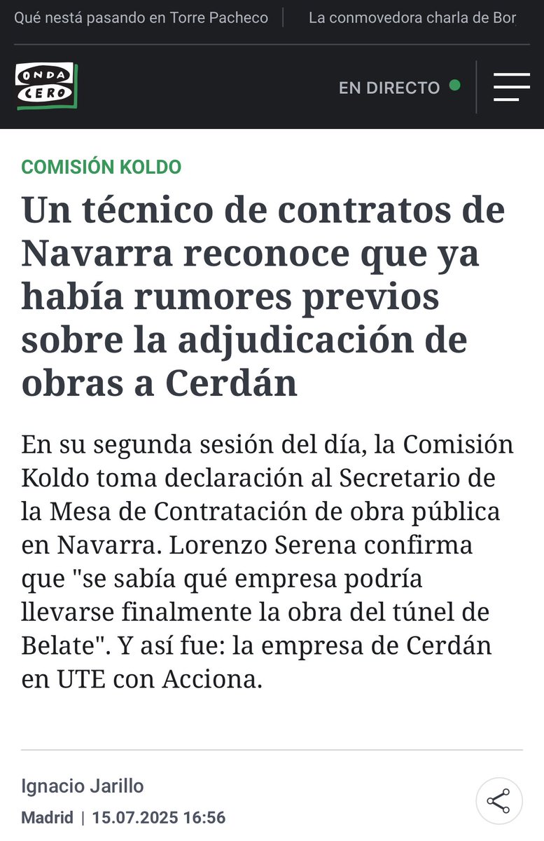 Alicia García (@aliciagarcia_av) on Twitter photo La radiografía de la corrupción sanchista en el <a href="/Senadoesp/">Senado de España</a>:
👉 Los funcionarios alertan de las irregularidades en las adjudicaciones de obra pública pero el Gobierno navarro hace oídos sordos.
👉 Manipulan la Mesa de Contratación para asegurar que la empresa de Cerdán se hace La radiografía de la corrupción sanchista en el <a href="/Senadoesp/">Senado de España</a>:
👉 Los funcionarios alertan de las irregularidades en las adjudicaciones de obra pública pero el Gobierno navarro hace oídos sordos.
👉 Manipulan la Mesa de Contratación para asegurar que la empresa de Cerdán se hace