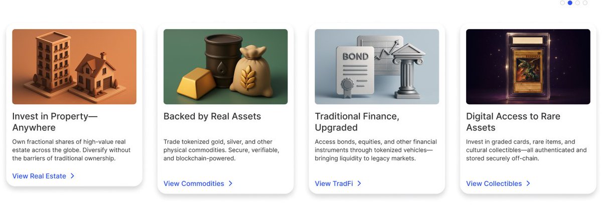 CSWAP | DEX (@cswapdex) on Twitter photo We recently completed Milestone 2 for our <a href="/Catalyst_onX/">Project Catalyst</a> proposal on our groundbreaking platform for RWA tokenization.
The tokenization of Collectibles, Real Estate, Traditional Finance, and Commodities is coming to Cardano DeFi this year.
This is a $450T market opportunity. We recently completed Milestone 2 for our <a href="/Catalyst_onX/">Project Catalyst</a> proposal on our groundbreaking platform for RWA tokenization.
The tokenization of Collectibles, Real Estate, Traditional Finance, and Commodities is coming to Cardano DeFi this year.
This is a $450T market opportunity.
