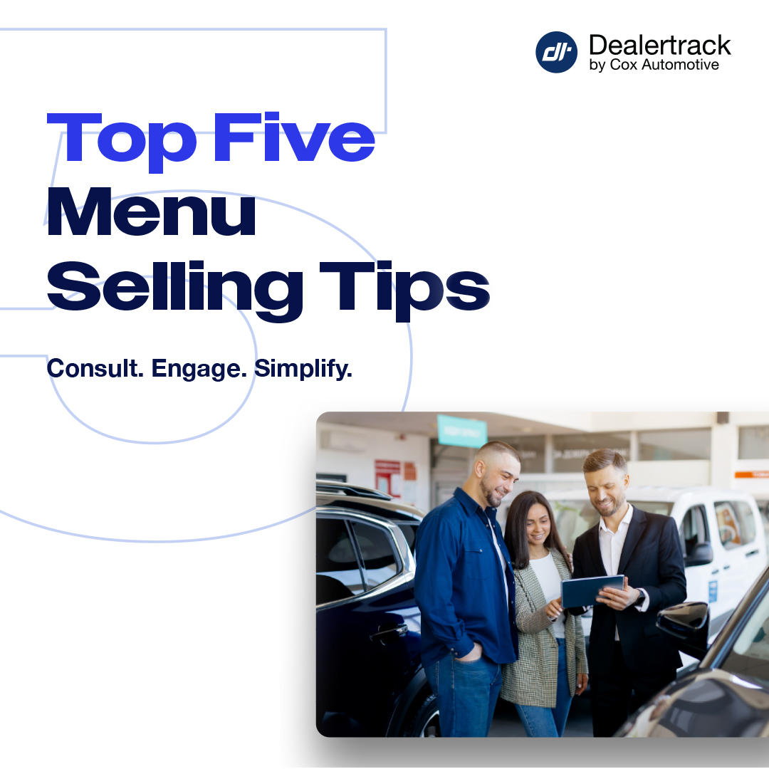 What’s the most effective way to use your menu solution to maximize profitability? We’ve put together five tips on educating customers, appealing to their specific needs, identifying upsell opportunities, and more. 

Read the eBook here: cox.auto/uiCRv