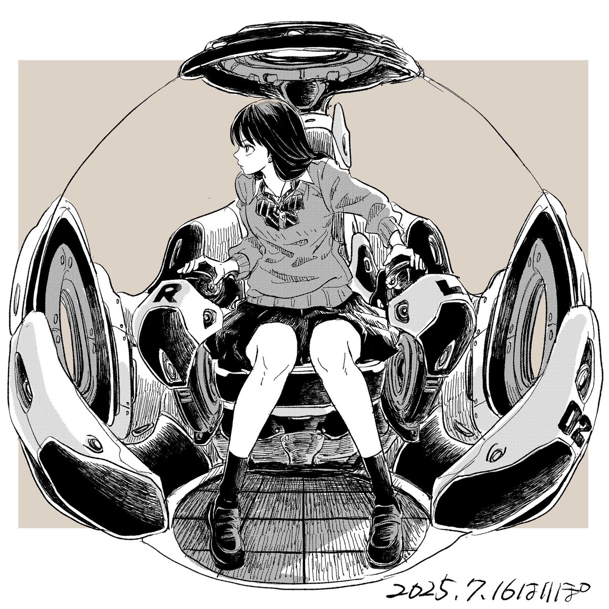 hari_tabo42's tweet image. 定期的に描きたくなるコックピット☺️
コックピットってなんかワクワクしますよね〜(●´ω`●)