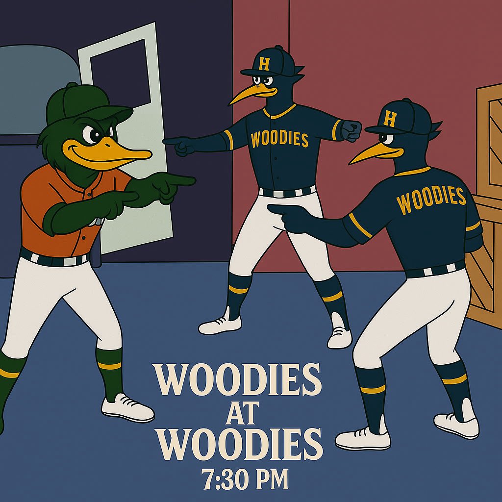 Harrisburg Woodies (@woodiesbaseball) on Twitter photo Woodies head to Humboldt to take on <a href="/HWoodducks/">Hartford-Humboldt Wood Ducks</a> 7:30pm first pitch! #FearTheFeather Woodies head to Humboldt to take on <a href="/HWoodducks/">Hartford-Humboldt Wood Ducks</a> 7:30pm first pitch! #FearTheFeather