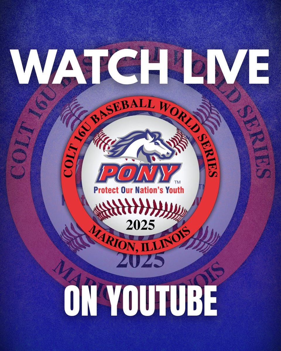 ColtWorldSeries's tweet image. Are you watching and cheering on your favorite team from home? Stream the Colt World Series on our YouTube from August 1st through the 5th.
Watch here: bit.ly/2024CWSLivestr…
#colt #ponybaseball #ponybaseballandsoftball