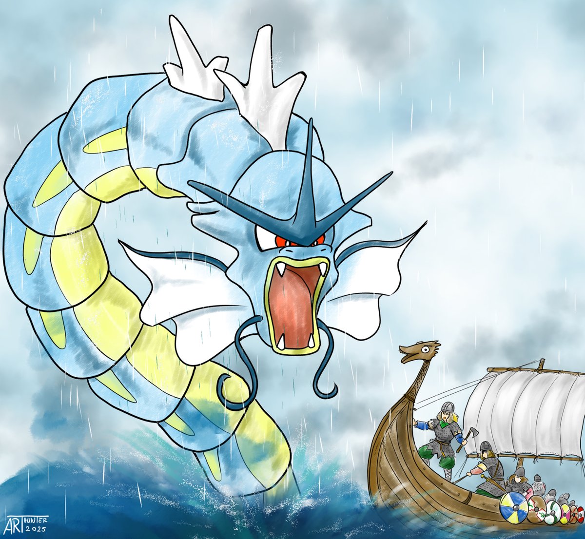ARThunter_art's tweet image. Ancient legends speak of monsters in the depths.
Norse mythology is filled with a variety of monstrous creatures, including gigant serpents, like Jörmungandr. But You have to know that not every serpent is Jörmungandr.
