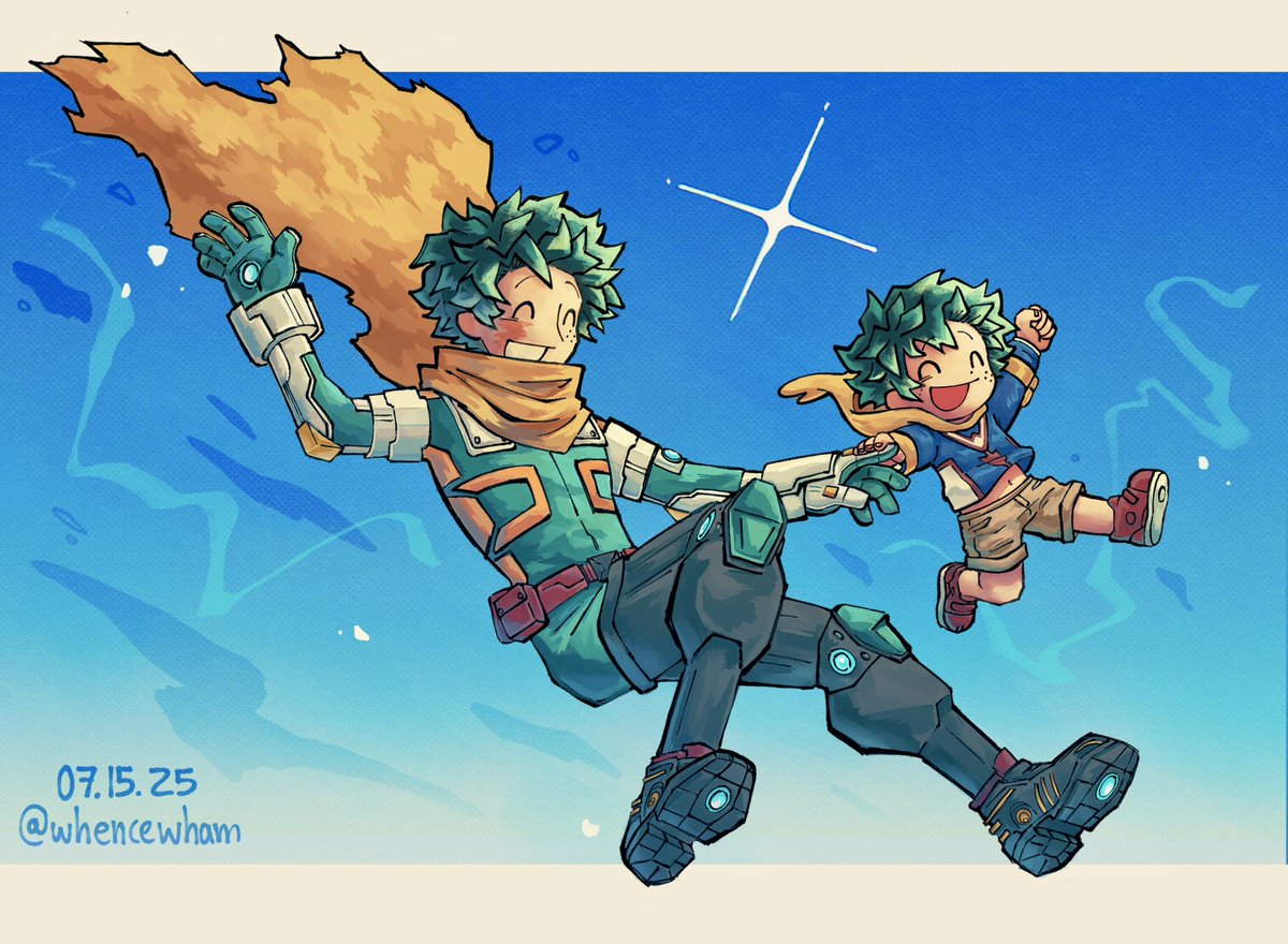 whencewham's tweet image. celebration!! #izukumidoriya #mha #緑谷出久生誕祭2025