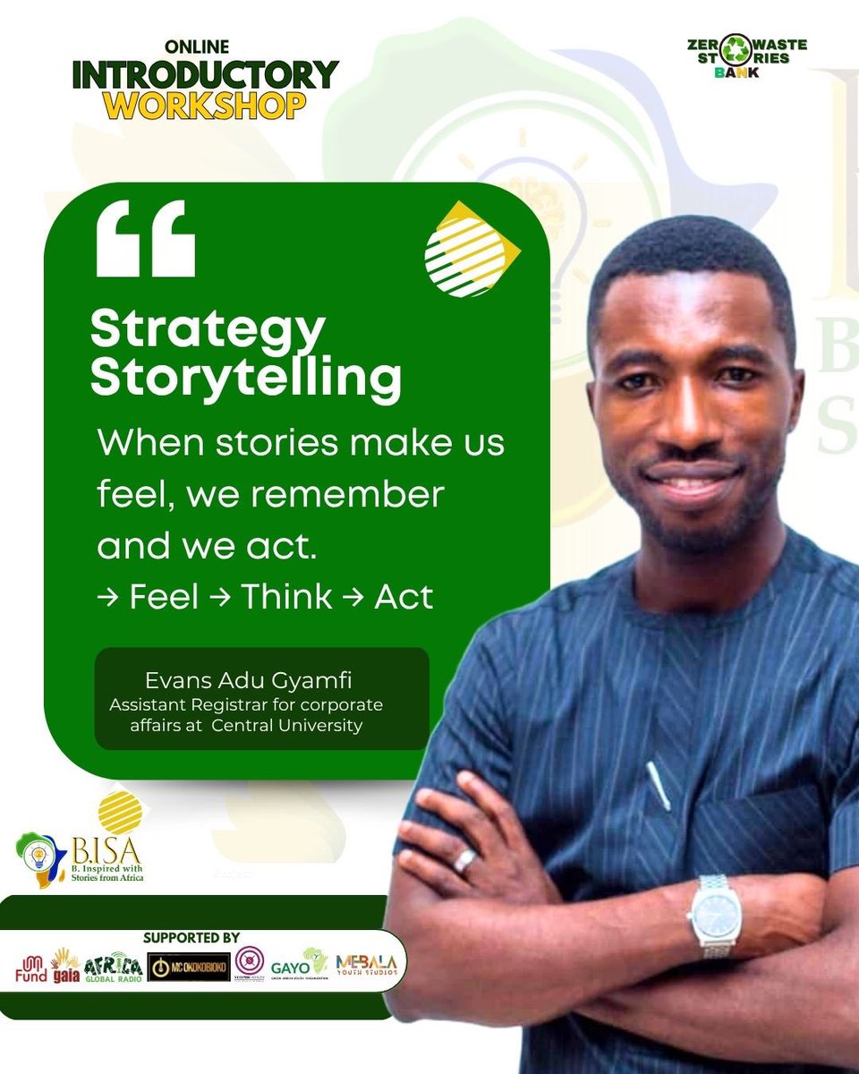 bis_africa's tweet image. What makes storytelling strategic? When it stirs emotion, sparks thought, and drives action.” – Evans Adu Gyamfi
From the #ZeroWasteStoryBank workshop:
✅ Audience-first
✅ Real-life heroes
✅ Problem → struggle → change
✅ Facts + emotion = impact
#ZWSB #storytelling #bisa