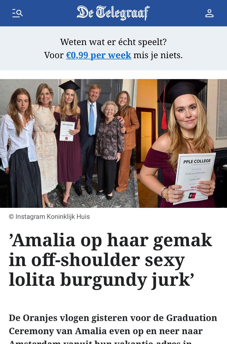 bencoates1's tweet image. sadly the Telegraaf seems to have accidentally run a headline which was written by Bill Clinton in 1986