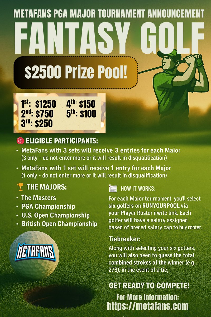 Wanna participate in the chance to win some $$ for the British Open Championship?

Join the Discord to find out how!