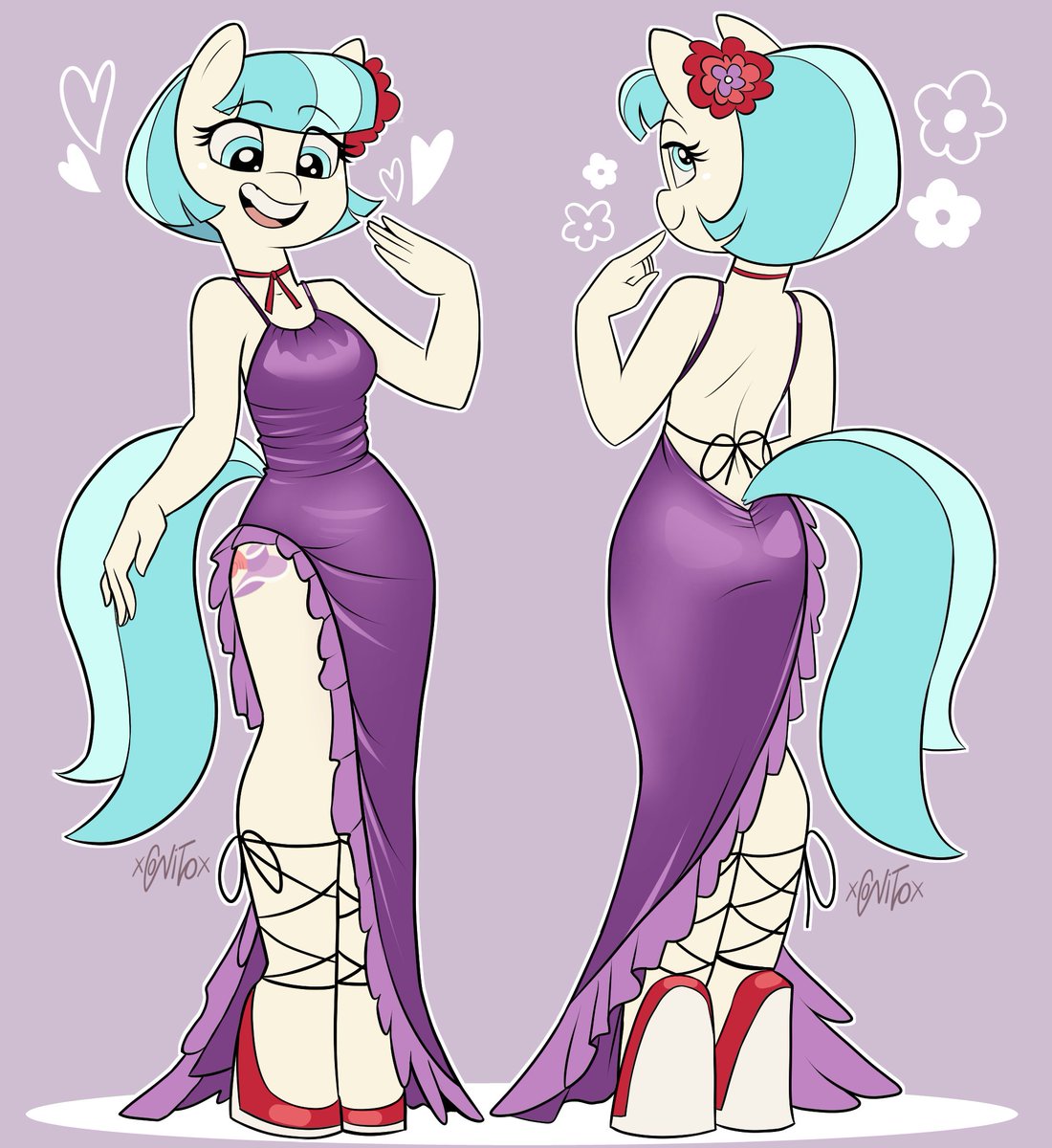 Coco Pommel tries on a new dress 💜
Commission for <a href="/TwiSparkle20/">Pomelo</a> 

#mlpart #cocopommel #conito