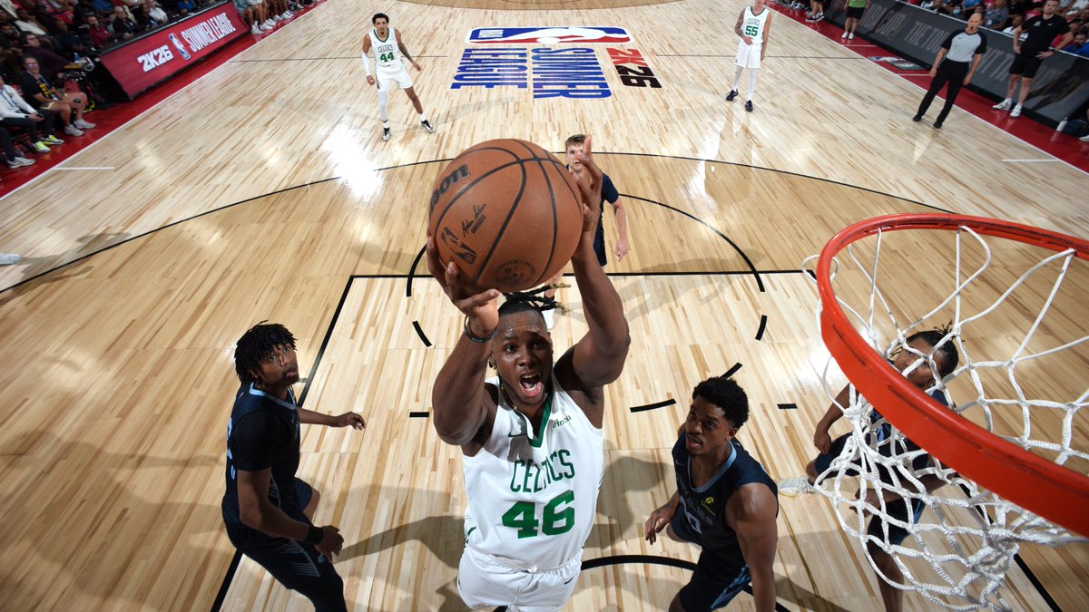 taylorcsnow's tweet image. Charles Bassey leads the Summer League in total rebounds (33) and offensive rebounds (12).
He also has the highest FG% among players with at least 25 FGA: 19-of-27 (70.4%).
