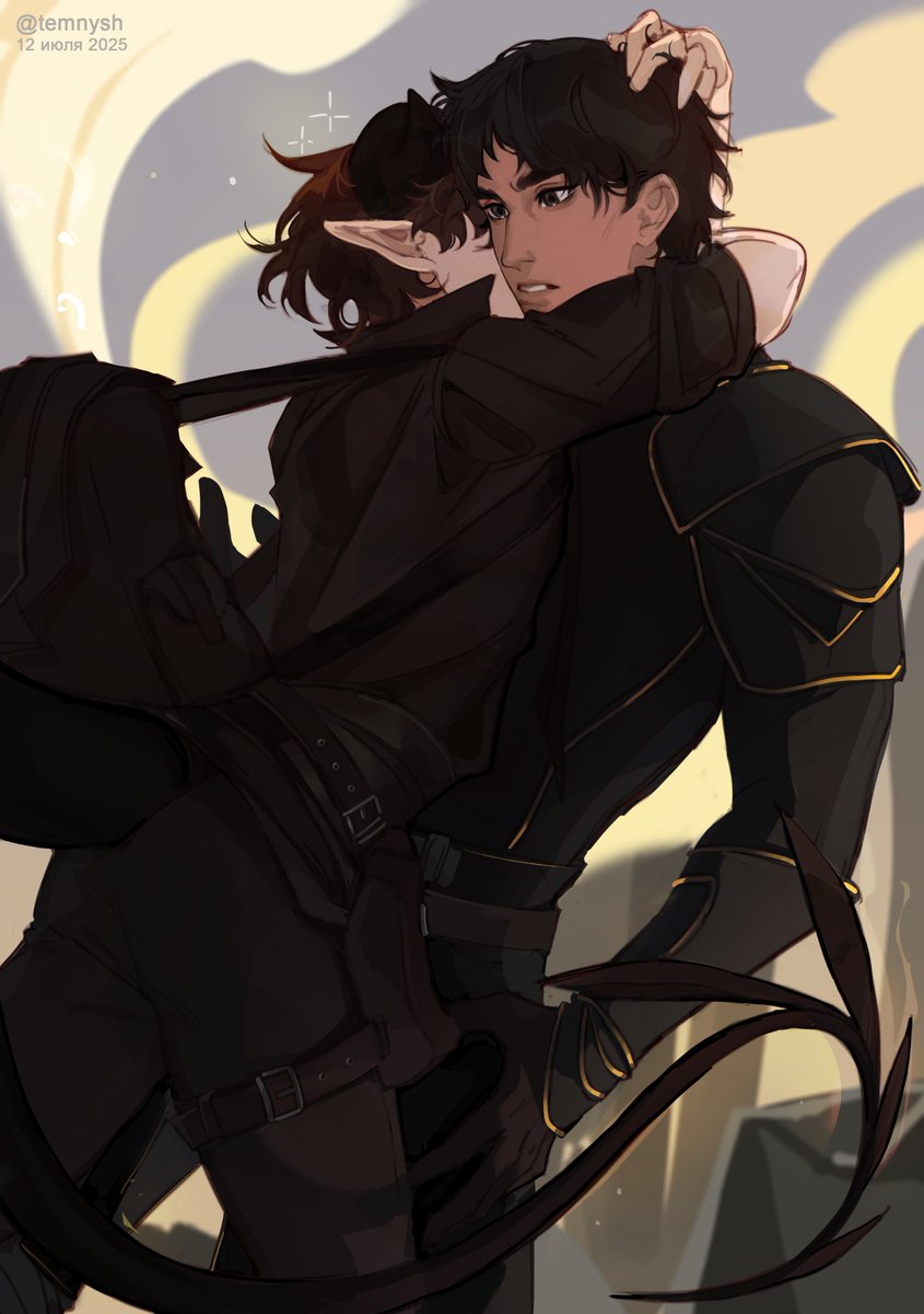 temnysh's tweet photo. My tiefling boy and his paladin mate https://t.co/WoLR56g4jW