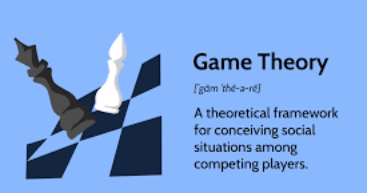 هل فكّرت يومًا لماذا أحيانًا نأخذ قرارات نعرف أنها ليست الأفضل… لكننا نتخذها لأننا خائفون مما سيفعله الآخرون؟

هنا تدخل نظرية الألعاب (Game Theory)

دعونا نشرحها بأسلوب بسيط…👇