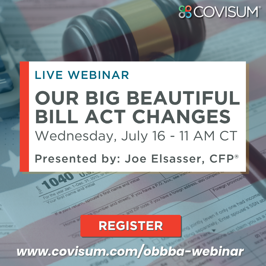 OBBBA 2025 rewrote the rules, are you ready to guide your clients through it? Join us for a free webinar, Wed. 7/16 at 11AM CT, where we’ll break down:
✔️ Key provisions
✔️ Client talking points
✔️ Software &amp; seminar updates

Stay ahead. Be informed. 
👉  hubs.la/Q03xkGvq0