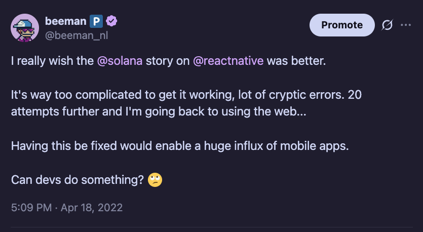 beeman 🅿️ (@beeman_nl) on Twitter photo It's been awesome working with the <a href="/solanamobile/">Seeker | Solana Mobile</a> team to get these templates in your hands!
It's never been easier to start building Solana Mobile apps and we've come a long way in the last few years thanks to the effort of a lot of amazing devs (and me glueing it together) 🤓 It's been awesome working with the <a href="/solanamobile/">Seeker | Solana Mobile</a> team to get these templates in your hands!
It's never been easier to start building Solana Mobile apps and we've come a long way in the last few years thanks to the effort of a lot of amazing devs (and me glueing it together) 🤓