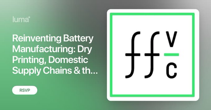 Sakuu (@sakuucorp) on Twitter photo Join <a href="/ffvc/">ff Venture Capital</a> TOMORROW Wed 7/16 for energy innovation #webinar series w/ our CEO Robert Bagheri to discuss #BatteryTechnology and #AdditiveManufacturing #3Dprinting. Details: lu.ma/ug6irj61 Join <a href="/ffvc/">ff Venture Capital</a> TOMORROW Wed 7/16 for energy innovation #webinar series w/ our CEO Robert Bagheri to discuss #BatteryTechnology and #AdditiveManufacturing #3Dprinting. Details: lu.ma/ug6irj61