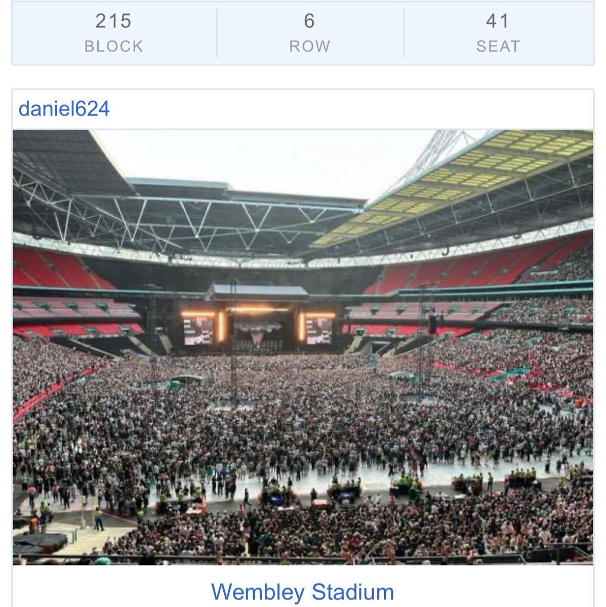 Janniebee73's tweet image. COLDPLAY WEMBLEY 🇬🇧
1 x Seated Wembley Experience for 7th September 2025
Face Value (see pic)
Rough view from seat (see pic)
Please RT or DM if interested.
Thank you 🙏
Jannie