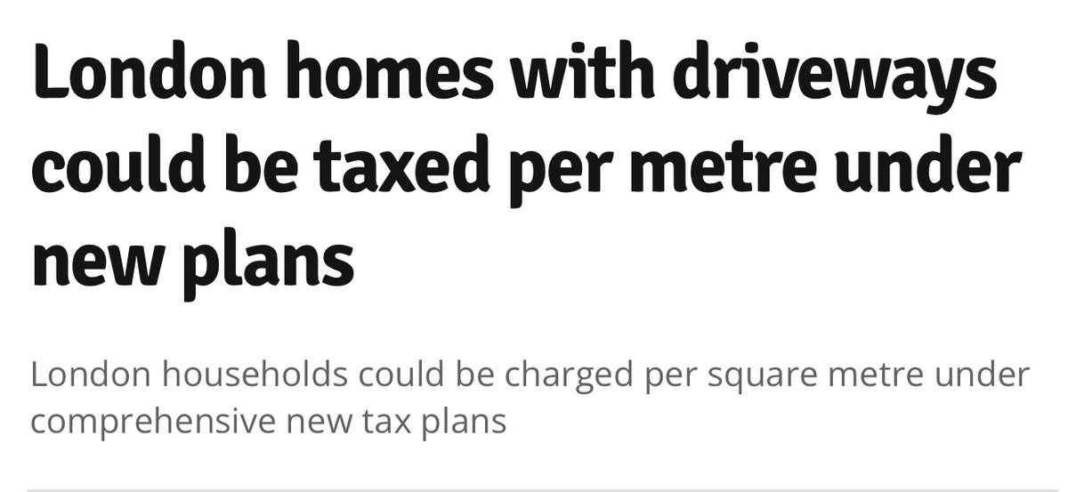 So now you’re getting taxed for your own driveway?

You buy a home, pay stamp duty, council tax, road tax…

And now they want to meter out more tax for space you already own?

What next, tax per square metre of air in your home?