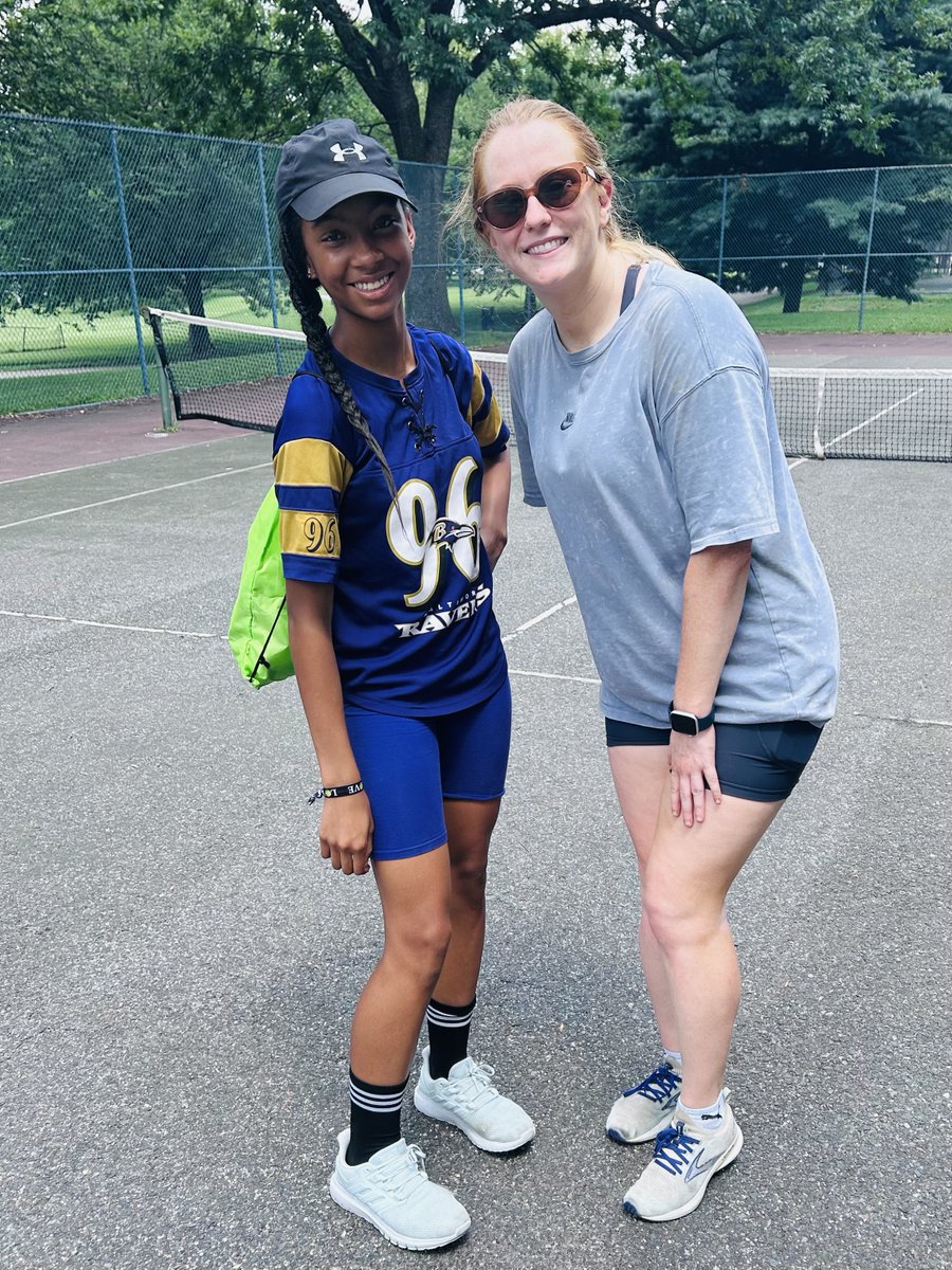 Sun’s out, racquets up!🎾✨ We’re having a ball this summer in Baltimore with our Girls Rule the Court program at Friends of Patterson Park! From learning the game to making new friends, these sessions are serving up all the fun and feel-good vibes. 💜  #girlsrulethecourt
