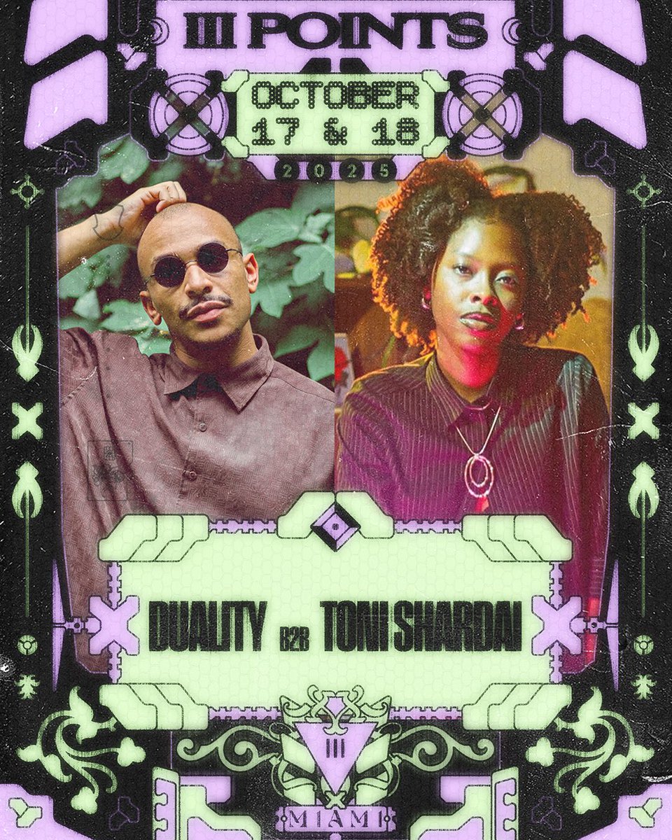 SOFT MIRAGE ⦁⚬ (@__duality) on Twitter photo B2B & <a href="/iiiPoints/">III Points Festival</a> debut mode with Toni Shardai Friday October 17th🔻🔻🔻
Snag single days rn
iiipoints.frontgatetickets.com B2B & <a href="/iiiPoints/">III Points Festival</a> debut mode with Toni Shardai Friday October 17th🔻🔻🔻
Snag single days rn
iiipoints.frontgatetickets.com