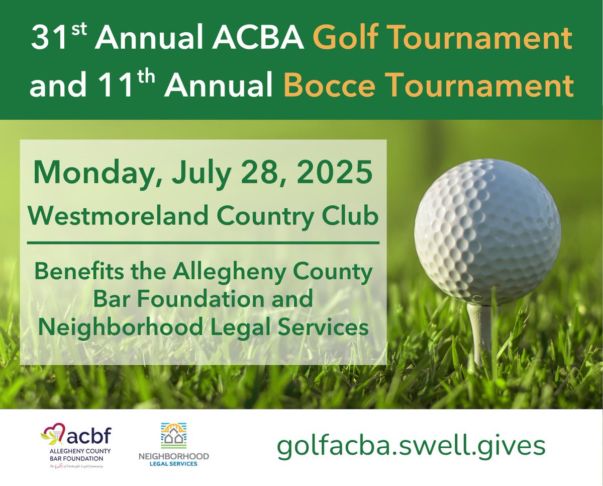 NLSAPGH's tweet image. We hope to see you at the tournament on July 28th! ⛳️
For more information go to: golfacba.swell.gives