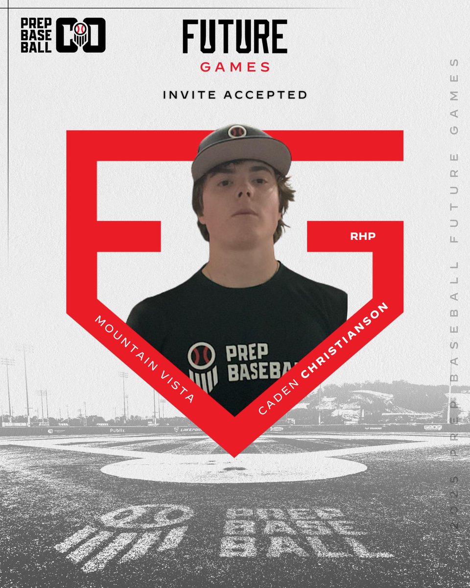 𝗜𝗡𝗩𝗜𝗧𝗘 𝗔𝗖𝗖𝗘𝗣𝗧𝗘𝗗 ✅

'27 RHP Caden Christianson (Mountain Vista) is locked in with Team Colorado for this year's <a href="/prepbaseball/">Prep Baseball</a> 𝑭𝒖𝒕𝒖𝒓𝒆 𝑮𝒂𝒎𝒆𝒔 ❗

Christianson will be pitching in relief on Friday, July 25th <a href="/LakePointSports/">LakePoint Sports</a>

Profile 🔗 :