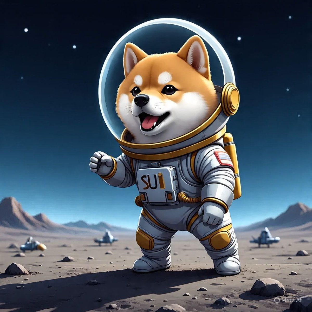 $SUI is on a moon mission, and soon she will reach the destination.