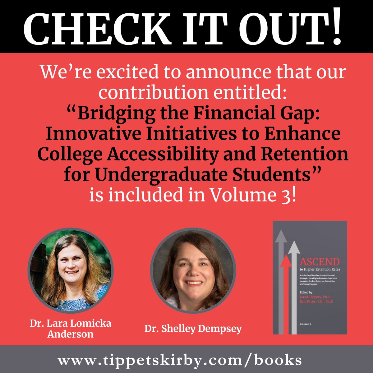 Graduation & Retention Network at USC (@uscgarnet) on Twitter photo If you work in higher ed and care about boosting student retention and success, you’ll want to read ASCEND to Higher Retention Rates! We're thrilled to be part of this project with so many brilliant contributors! tippetskirby.com/books
#HigherEd #ASCENDbook <a href="/UofSCProvost/">University of South Carolina Provost</a> <a href="/UofSC/">University of South Carolina</a> If you work in higher ed and care about boosting student retention and success, you’ll want to read ASCEND to Higher Retention Rates! We're thrilled to be part of this project with so many brilliant contributors! tippetskirby.com/books
#HigherEd #ASCENDbook <a href="/UofSCProvost/">University of South Carolina Provost</a> <a href="/UofSC/">University of South Carolina</a>
