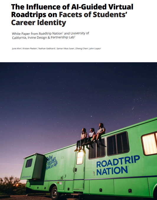 ASA_Impact's tweet image. For many teens, the road ahead can look bumpy. 🛣️

That&apos;s why we&apos;ve teamed up with @RoadtripNation to release our AI-powered Virtual Roadtrip, a digital #careerexploration tool.

Learn more in this white paper by @UCIrvine&apos;s Design and Partnership Lab 👉 bit.ly/4kGYfUP