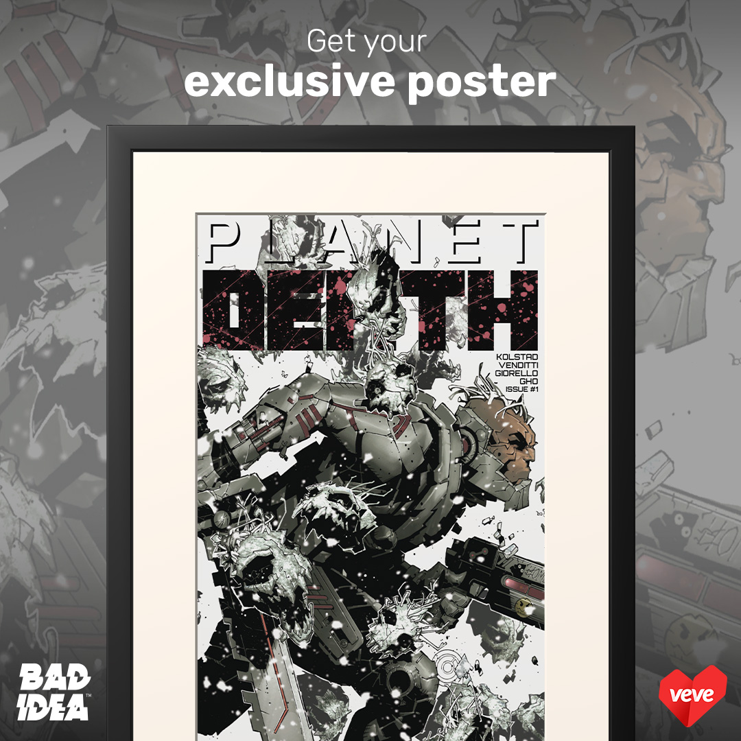 DON'T MISS OUT! 🖼️

✎ᝰ. Want to score this stunning <a href="/badideahello/">BAD IDEA</a> PLANET DEATH #1 framed digital poster for your shelves? Make sure you have the complete set of PLANET DEATH #1 covers in your VeVe collection by 12PM PST on Wed 16th July (that's tomorrow!) to be included in our