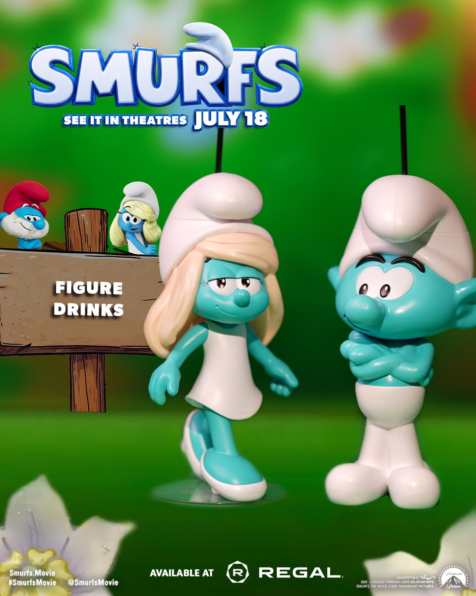 RegalMovies's tweet image. Smurftastic collectibles are waiting for you at Regal 💙🍄 

The #SmurfsMovie is coming to theatres this Thursday. Get tickets now. 

🔗All Smurfs Promos: regmovi.es/3TImgjc