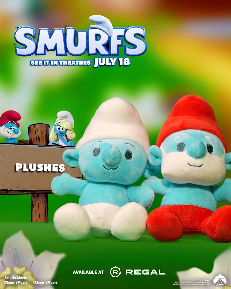 RegalMovies's tweet image. Smurftastic collectibles are waiting for you at Regal 💙🍄 

The #SmurfsMovie is coming to theatres this Thursday. Get tickets now. 

🔗All Smurfs Promos: regmovi.es/3TImgjc