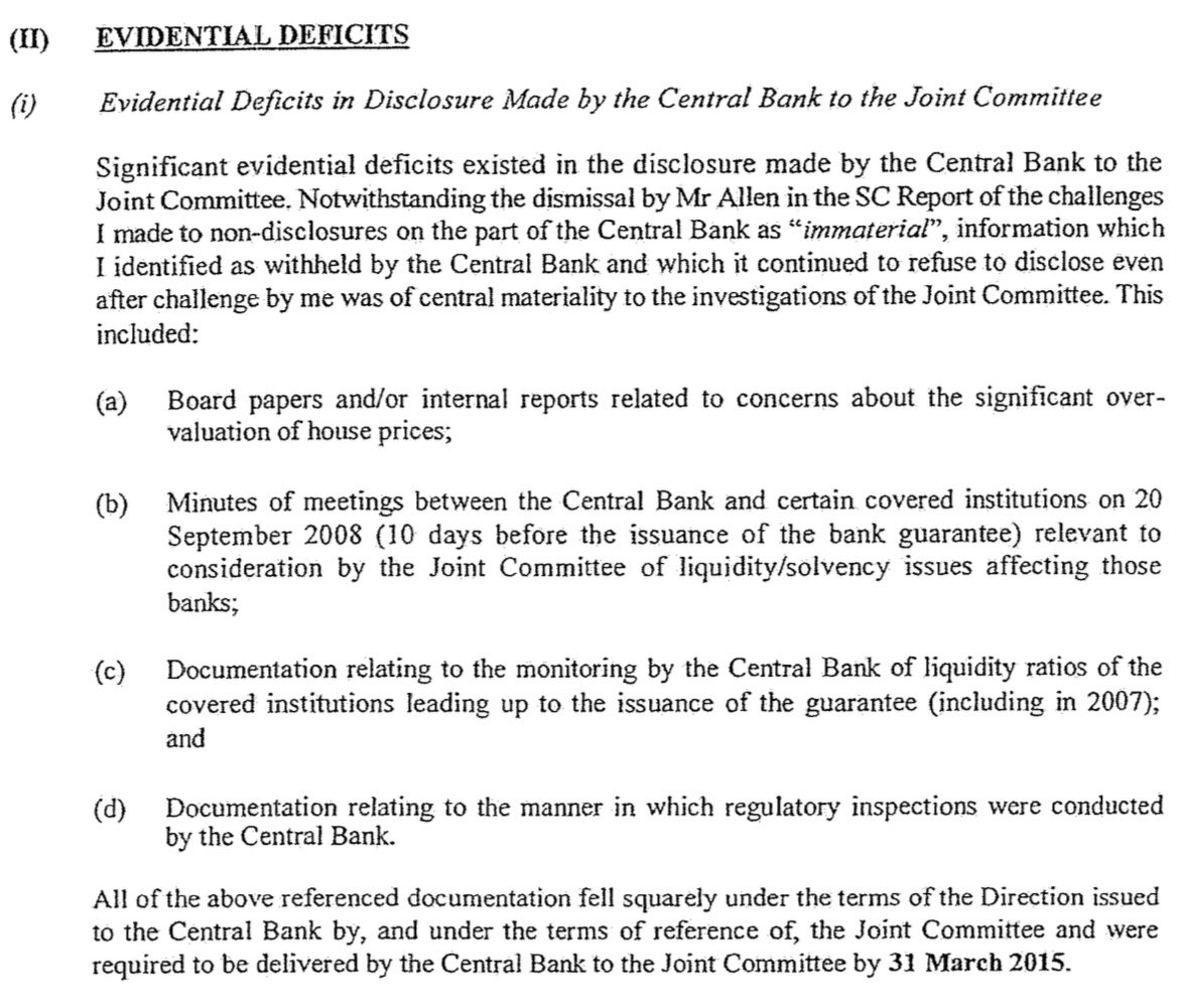 Another extract from my response to the Senan Allen Report and this should interest any Irish citizen who is concerned about our financial / banking system. Please contrast with false media reporting in 2015 which stated that my Protected Disclosures were not well founded.