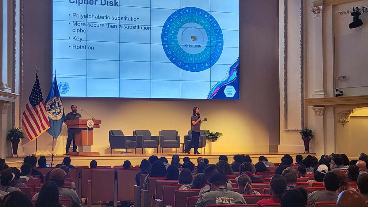 cyber_dot_org's tweet image. CYBER.ORG was honored to represent the Cybersecurity and Infrastructure Security Agency (CISA, @CISAgov) last Friday at the Department of Homeland Security (DHS, @DHSgov) Headquarters in Washington, DC, during a workforce development and career event attended by…