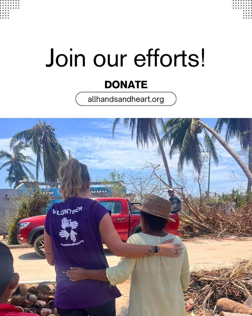 AllHandsHearts's tweet image. Even weeks after the storm, families in rural Oaxaca are still without clean water and a place to call home.
AH&H has delivered over 16,500 liters of water and more than 100 tarps. Now we are installing solar panels to restore long-term access to safe water.