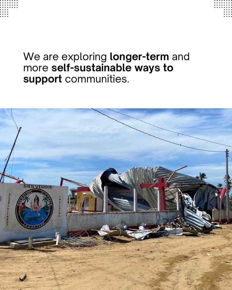 AllHandsHearts's tweet image. Even weeks after the storm, families in rural Oaxaca are still without clean water and a place to call home.
AH&H has delivered over 16,500 liters of water and more than 100 tarps. Now we are installing solar panels to restore long-term access to safe water.