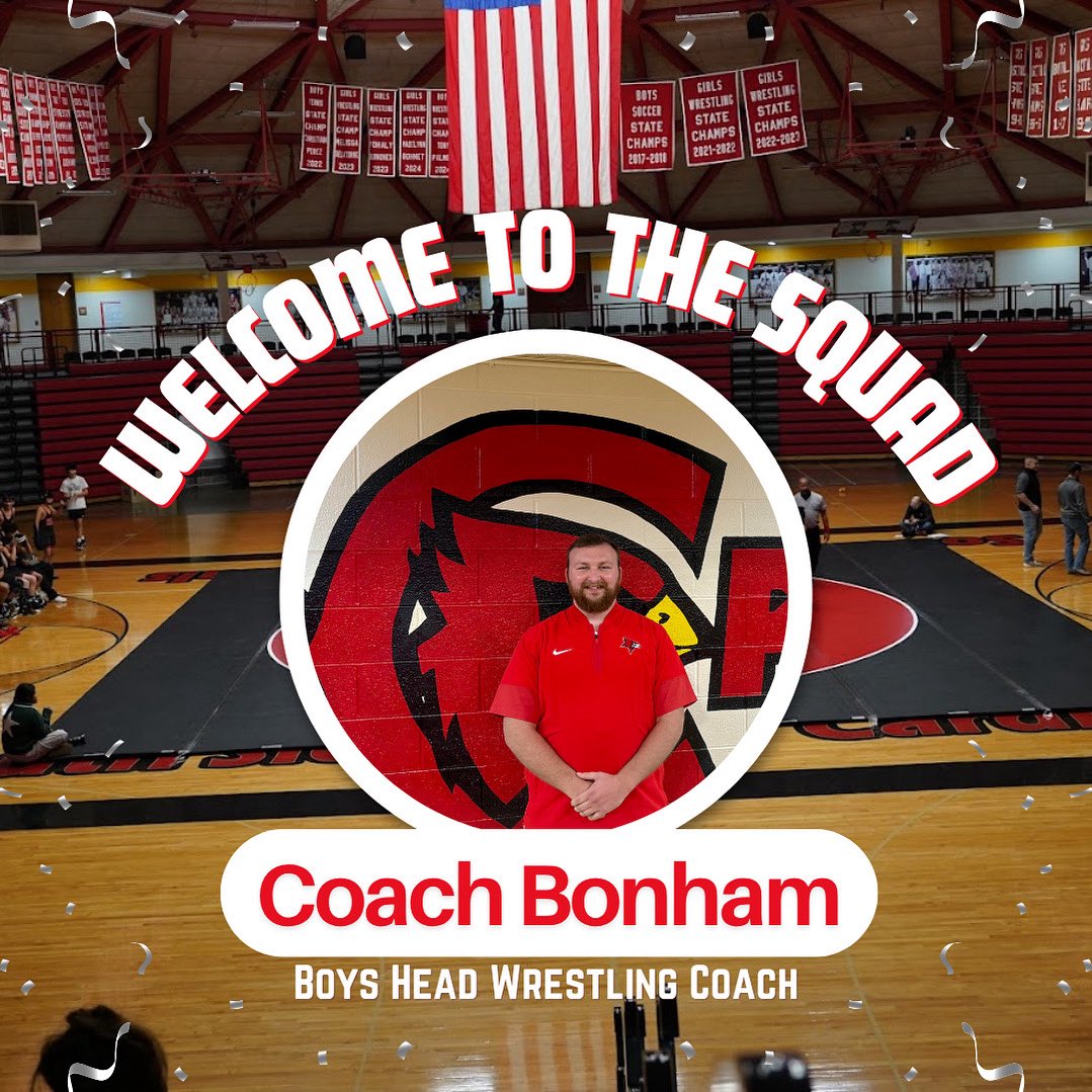 Introducing new boys head wrestling coach, coach Lucas Bonham!