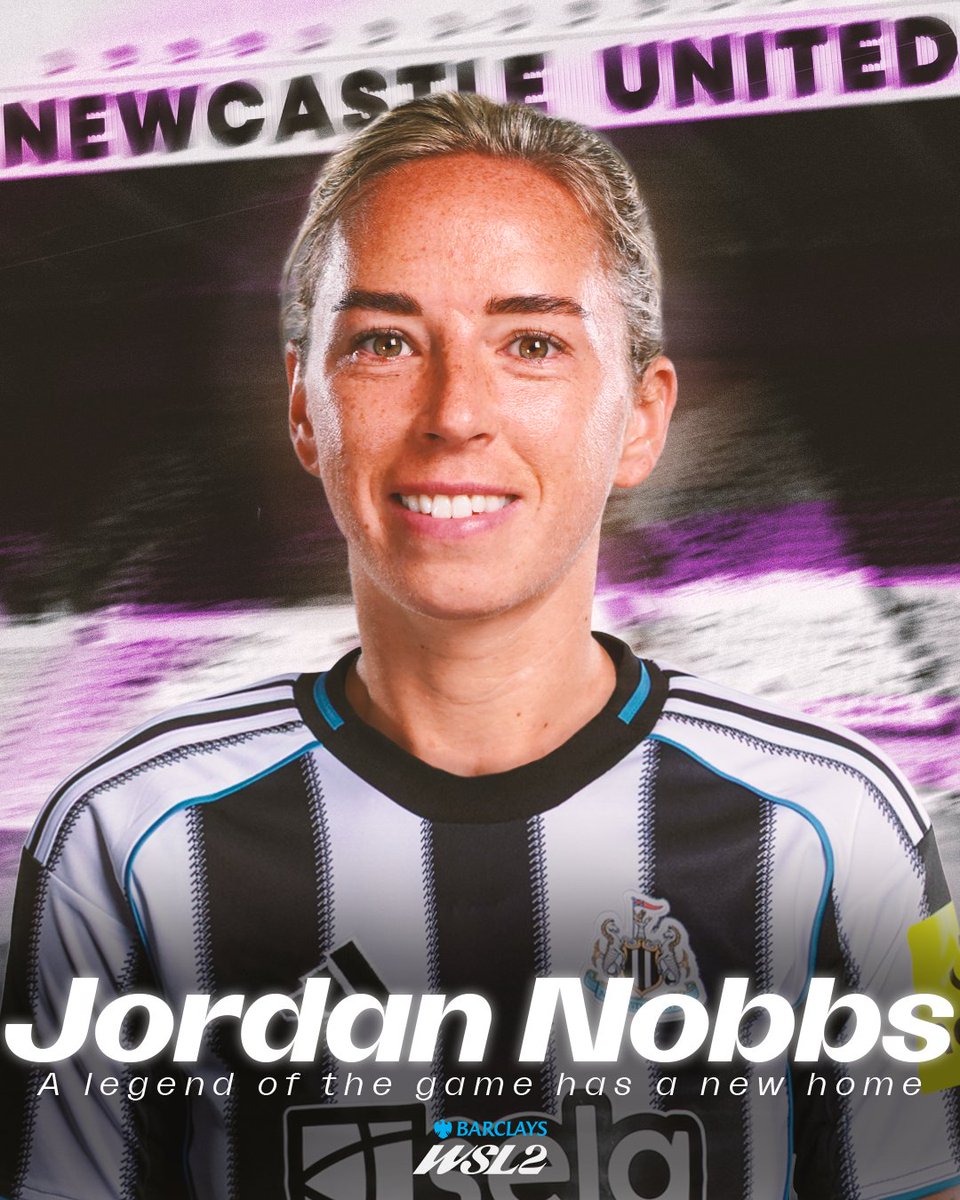 BarclaysWSL2's tweet image. IT'S OFFICIAL...
JORDAN NOBBS IS A @NUFCWomen PLAYER!!! 😱🤩
#BarclaysWSL2