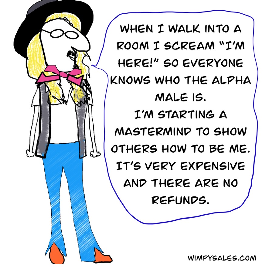 SalesWhisperer's tweet image. Control Every Room You Enter
I have bad news fer ya: Only alpha sales wimps can be like this.
I have good news fer ya: I've launched a paid waiting list to learn how to be 10% as good as me.
But even if you're 1% as good as me, you'll be 11X better than everyone else, except…