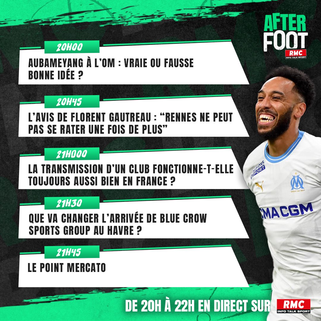 After Foot RMC (@afterrmc) on Twitter photo 🗞️ L'After ce soir à 20h avec <a href="/nicojamain/">Nicolas Jamain</a> <a href="/walidacherchour/">𝚆𝚊𝚕𝚒𝚍 𝙰𝚌𝚑𝚎𝚛𝚌𝚑𝚘𝚞𝚛</a> & <a href="/FlorentGautreau/">Florent Gautreau</a> sur <a href="/RMCInfo/">RMC</a> 🗞️ L'After ce soir à 20h avec <a href="/nicojamain/">Nicolas Jamain</a> <a href="/walidacherchour/">𝚆𝚊𝚕𝚒𝚍 𝙰𝚌𝚑𝚎𝚛𝚌𝚑𝚘𝚞𝚛</a> & <a href="/FlorentGautreau/">Florent Gautreau</a> sur <a href="/RMCInfo/">RMC</a>