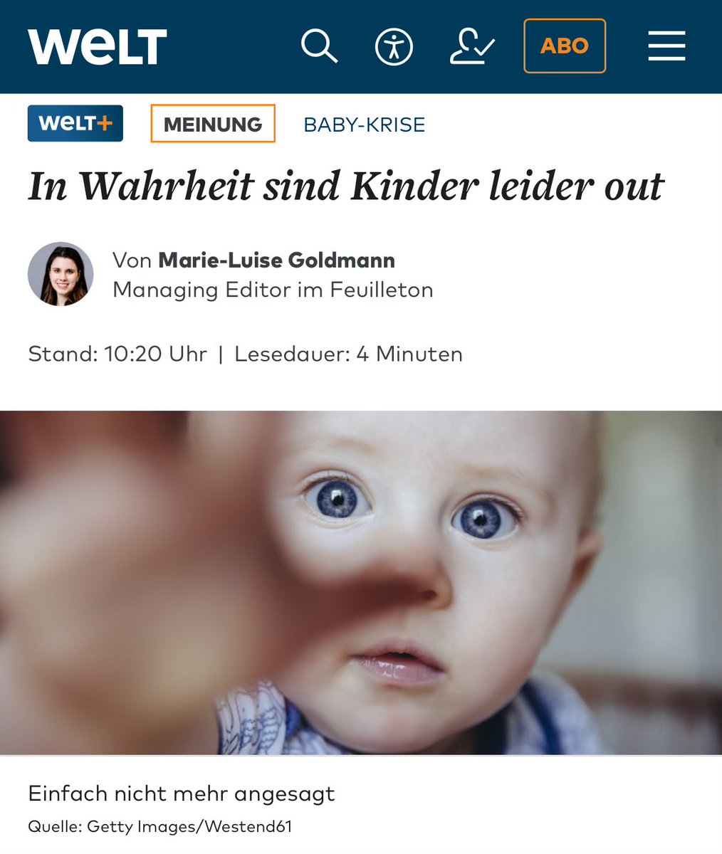 Nein! In Wahrheit ist das nichts weiter als inhaltsleeres Gerede einer großstädtischen Bourgeoisie, die nur noch um sich selbst kreist.

Auf dem Land – dort, wo von diesen Leuten verachtete, traditionelle Familienbilder noch gelebt werden – liegen die Geburtenraten deutlich