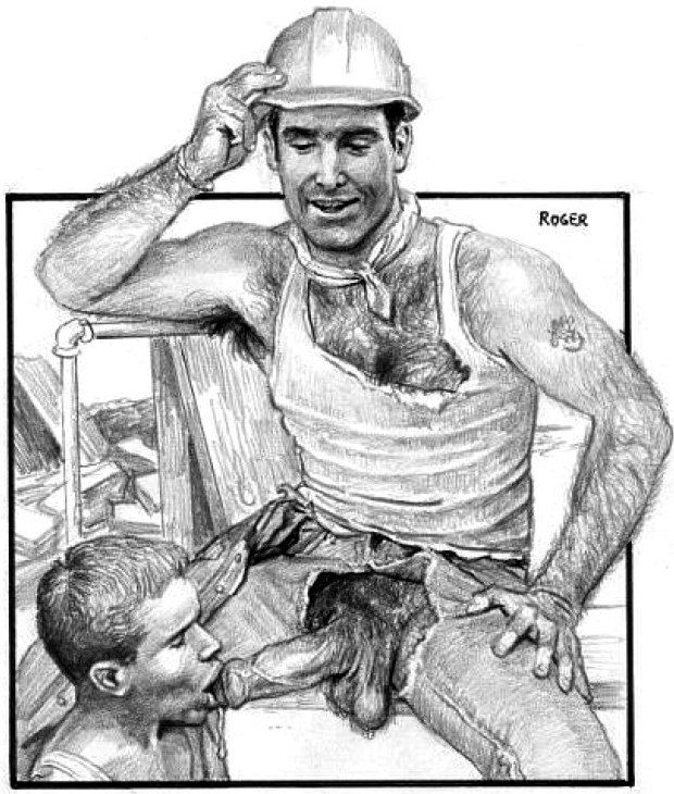 gaytoons6's tweet photo. His first day at construction 🚧 site. 
Artist - Roger. https://t.co/BsDM2RXdlv