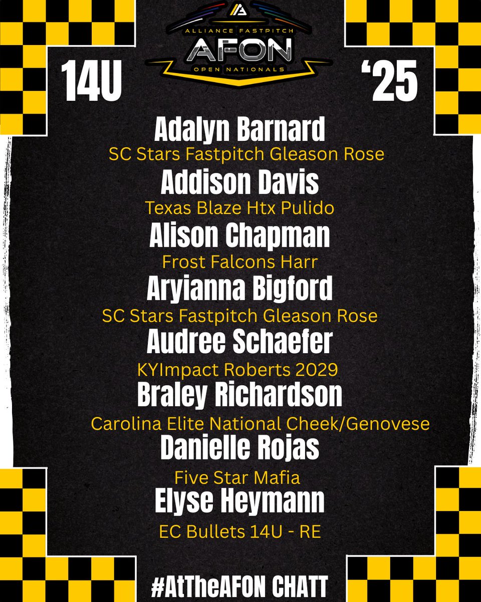 Welcome to the Ultimate Athlete Challenge ladies 🤝Everybody knows the goal #AtTheAFON Chatt is to walk away with the gold as a team… but what about walking away with a title to add to your personal resume… 🤔

Join these girls today by clicking the link in bio ‼️ (pt.1)