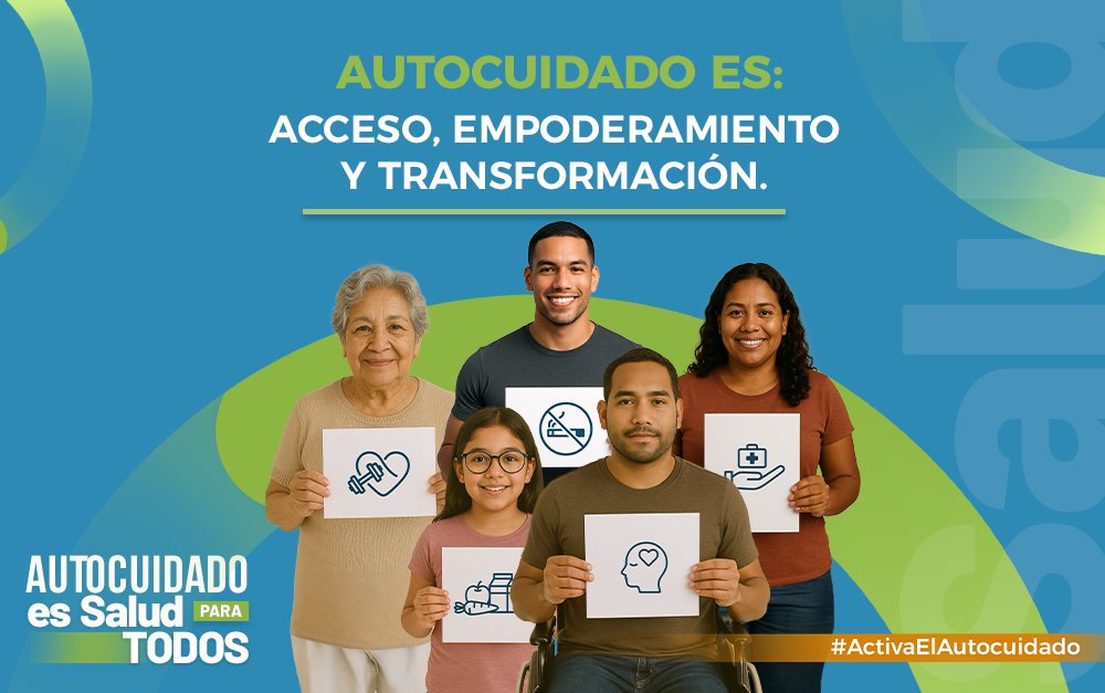 Transformar el sistema de salud empieza por lo esencial: personas informadas, marcos normativos sólidos y acceso efectivo a intervenciones de autocuidado.

En el #DíaInternacionalDelAutocuidado empieza por ti #ActivaElAutocuidado, porque autocuidado es #SaludParaTodos