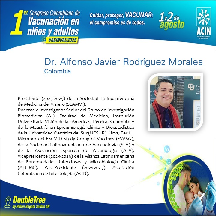 Se acerca #ACINVAC2025 El Congreso que reunirá a los expertos más destacados en vacunación infantil y del adulto. Conoce a los conferencistas invitados y prepárate para dos días de ciencia, evidencia y prevención. #Bogotá. 🗓️ 1 y 2 de agosto ¡Inscríbete! asistiendo.com/prod/0020101/0…