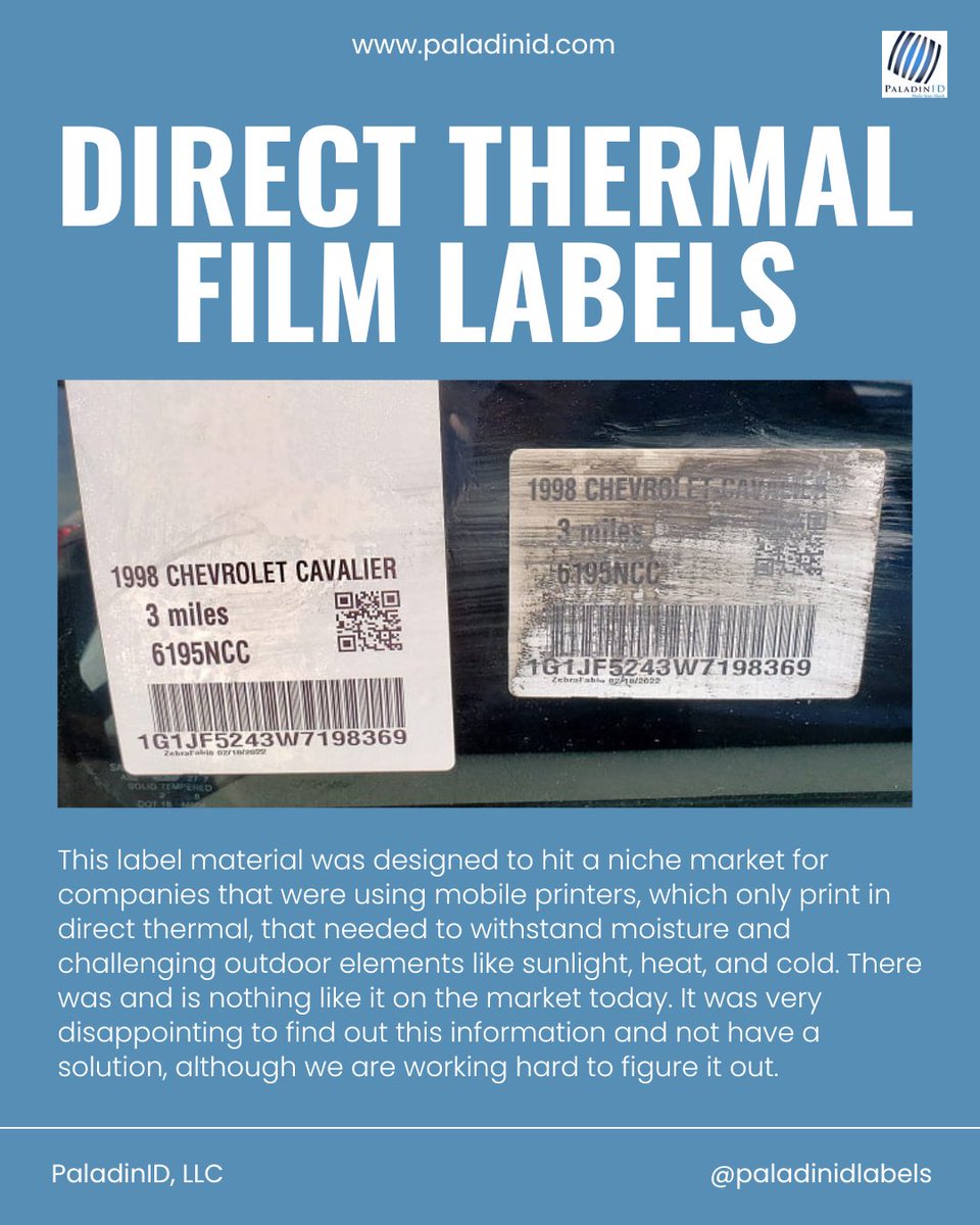 DanaJRitchie's tweet image. High-performance direct thermal film labels – precision, durability, and clarity for every print.

Talk With Chat P-ID:bit.ly/3Ge5kOt

#labelsolutions #directthermallabels #customlabels #productlabels #filmlabels #manufacturing