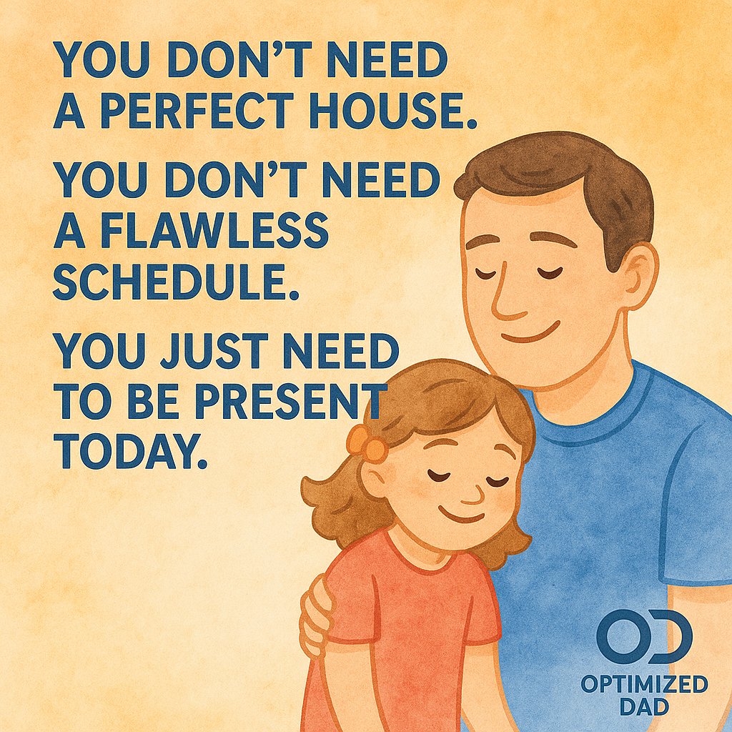 getoptimizeddad's tweet image. Weekend Reminder

You don’t need a perfect house.
You don’t need a flawless schedule.
You just need to be present today.

That’s what your kids will remember.
Not the laundry pile.

#GirlDad #WeekendWisdom #OptimizedDad