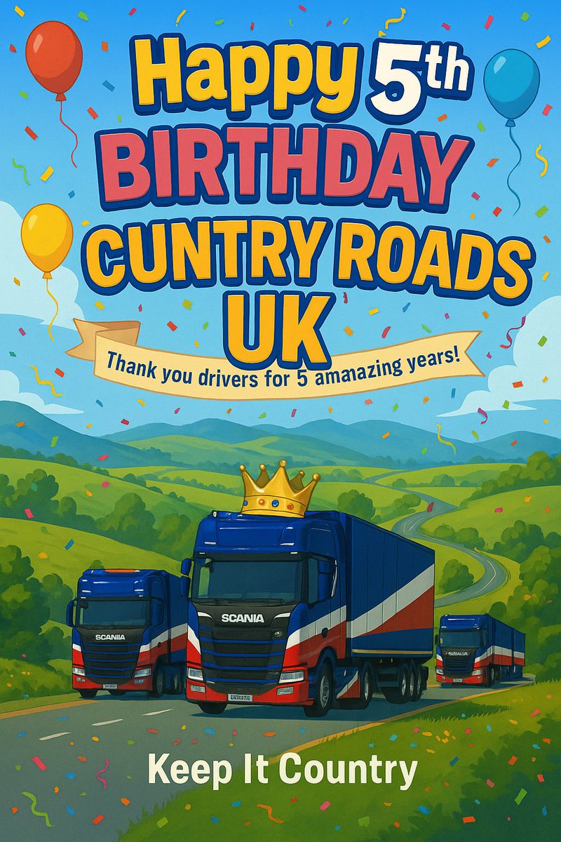 Happy birthday to us 🤠🎂 <a href="/TruckersMP/">TruckersMP</a> <a href="/SCSsoftware/">SCS Software</a>